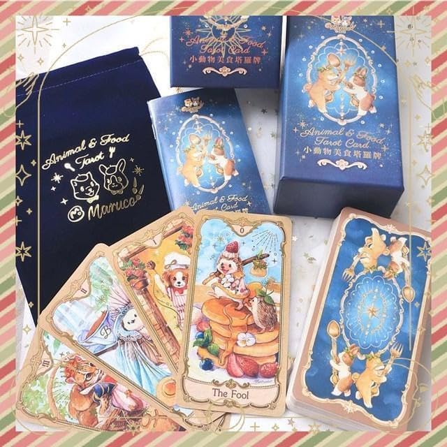 タロットカード激かわイラスト!曰本未小動物と美食のタロット Amazon